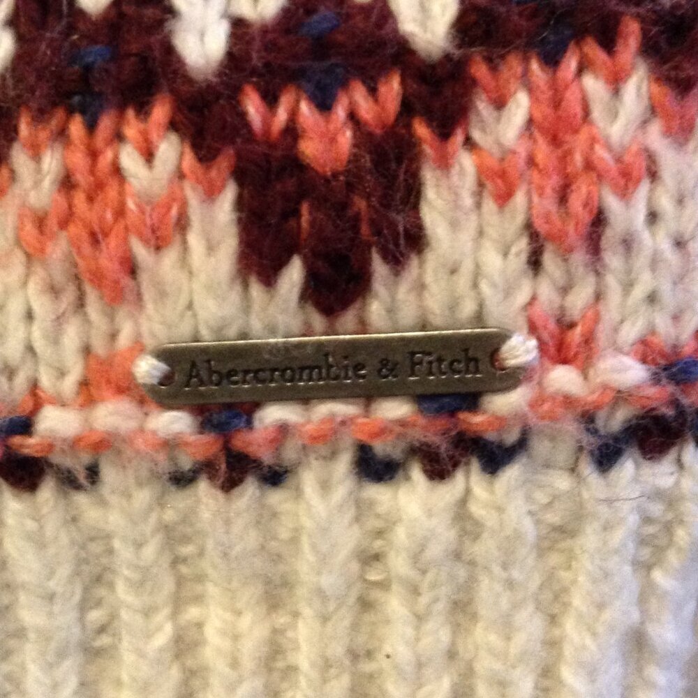 Abercrombie Fitch "XL" Wide Crew Neck, Boxy Knit, Y2K, Retro, Fairycore Sweater - Picture 3 of 5